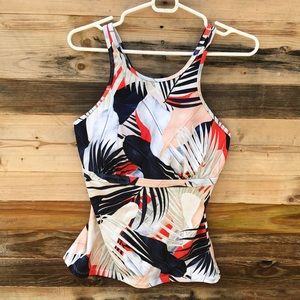 Athleta | Tahitian Bra Cup Tankini Top Size 36D/DD
